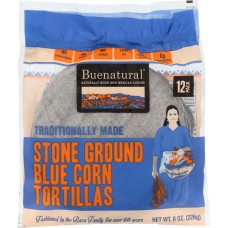 BUENATURAL: Stoneground Blue Corn Tortillas, 8 oz