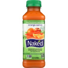 NAKED JUICE: Fruit and Veggie Smoothie Orange Carrot, 15.20 oz