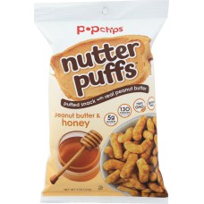 POPCHIPS: Nutter Puffs Peanut Butter & Honey, 4 oz