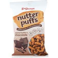 POPCHIPS: Nutter Puffs Peanut Butter & Chocolate, 4 oz