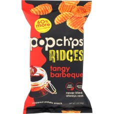 POPCHIPS: Chip Ridges Tangy Barbeque, 5 oz