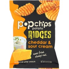 POPCHIPS: Chips RDGS Cheddar & Sour Cream, 0.8 oz