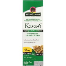 NATURE'S ANSWER: Kava-6 Alcohol-Free Extract 50 mg, 1 oz