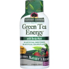 NATURE'S ANSWER: Green Tea Energy with Yerba Mate Mixed Berry Flavor, 2 Oz