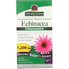 NATURES ANSWER: Echinacea Herb Vegetarian Capsules, 90 vc