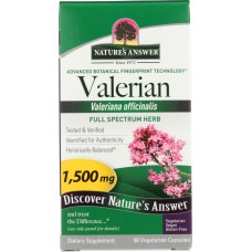 NATURES ANSWER: Valerian Root Herb, 90 cp