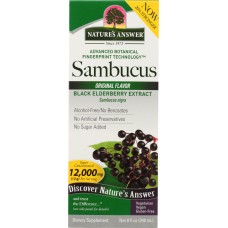 NATURE'S ANSWER: Sambucus Nigra Black Elder Berry Extract 5000 mg, 8 oz