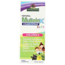 NATURES ANSWER: Kids Natural Mullein X Cough Syrup, 4 fo