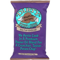 DIRTY POTATO CHIP: Chip Potato Sea Salt & Vinegar, 5 oz