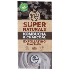 EARTH KISS: Kombucha & Charcoal Exfoliating Clay Mask, 1 ea