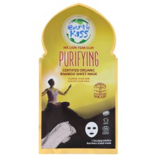 EARTH KISS: Million Year Clay Purifying Bamboo Sheet Mask, 1 ea