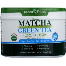 GREEN FOODS: Organic Matcha Green Tea, 5.5 oz