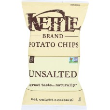 KETTLE BRAND: Potato Chips Unsalted, 5 oz