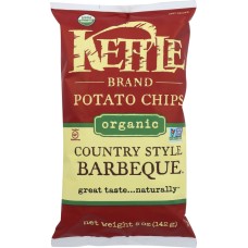 KETTLE BRAND: Organic Potato Chips Country Style Barbeque, 5 oz