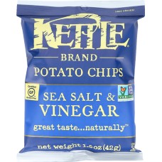 KETTLE FOODS: Sea Salt and Vinegar Potato Chips, 1.5 oz