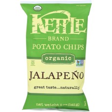 KETTLE BRAND: Organic Potato Chips Jalapeno, 5 oz
