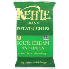 KETTLE BRAND: Potato Chips Sour Cream and Onion, 5 oz