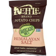 KETTLE BRAND: Avocado Oil Potato Chips Himalayan Salt, 4.2 oz