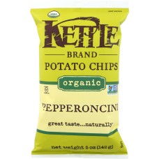 KETTLE FOODS: Pepperoncini Organic Potato Chips, 5 oz