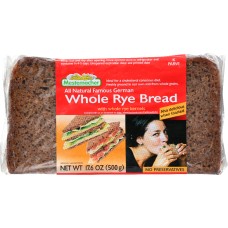 MESTEMACHER: Whole Rye Bread, 17.6 oz