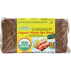 MESTEMACHER: Bread Whole Rye Organic, 17.6 oz