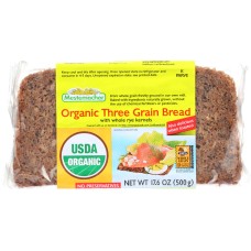 MESTEMACHER: Organic Three Grain Bread, 17.6 oz
