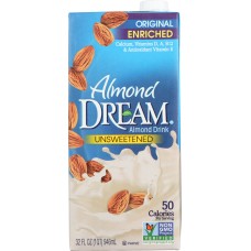 DREAM: Almond Dream Original Unsweetened Almond Drink, 32 fo