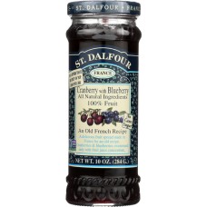 ST DALFOUR: Cranberry With Blueberry, 10 oz