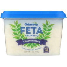 ODYSSEY: Traditional Feta Crumbled Cheese, 6 oz