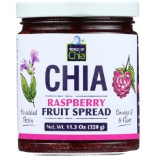 WORLD OF CHIA: Chia Spread Raspberry, 11.3 oz