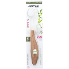 RADIUS: Source Toothbrush with Replacement Head Medium Bristle, 1 Tootbrush