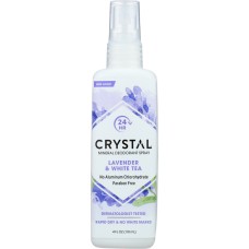 CRYSTAL: Mineral Deodorant Spray Lavender and White Tea, 4 oz