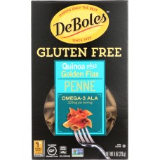 DEBOLES: Gluten Free Quinoa Penne With Flax, 8 oz