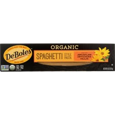 DEBOLES: Organic Jerusalem Artichoke Spaghetti Style Pasta, 8 oz