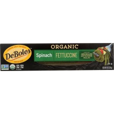 DEBOLES: Organic Spinach Fettuccine, 8 oz