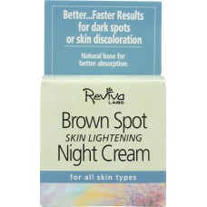 REVIVA LABS: Brown Spot Skin Lightening Night Cream, 1.5 oz