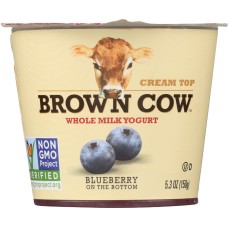 BROWN COW: Yogurt Blueberry On The Bottom Cream Top, 5.3 oz