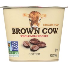 BROWN COW: Cream Top Whole Milk Yogurt Coffee, 5.3 oz