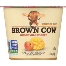 BROWN COW: Yogurt Apricot Mango On the Bottom Cream Top, 5.3 oz