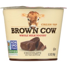 BROWN COW: Yogurt Chocolate On The Bottom Cream Top, 5.3 oz