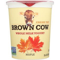 BROWN COW: Cream Top Yogurt Maple, 32 oz