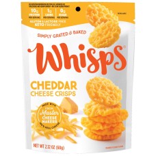 WHISPS: Cheddar Cheese Crisps, 2.12 oz