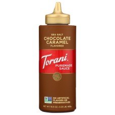 TORANI: Sauce Squeezed Salted Chocolate Caramel, 16.5 oz
