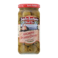 SANTA BARBARA: Olive Stfd Anchovy Jar, 5 oz