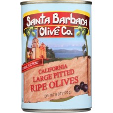 SANTA BARBARA: Olive Large Pitted Ripe, 5.75 oz