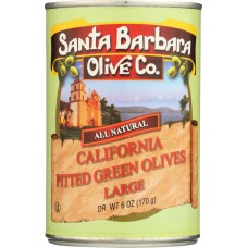 SANTA BARBARA: Olive Large Pitted Green, 5.75 oz