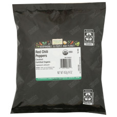 FRONTIER HERB: Organic Red Chili Peppers Crushed, 16 oz
