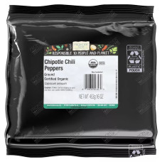 FRONTIER BULK: Organic Ground Chipotle Chili Peppers, 16 oz