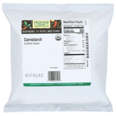 FRONTIER HERB: Organic Cornstarch, 16 oz