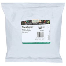 FRONTIER: Organic Medium Grind Black Pepper, 16 oz
